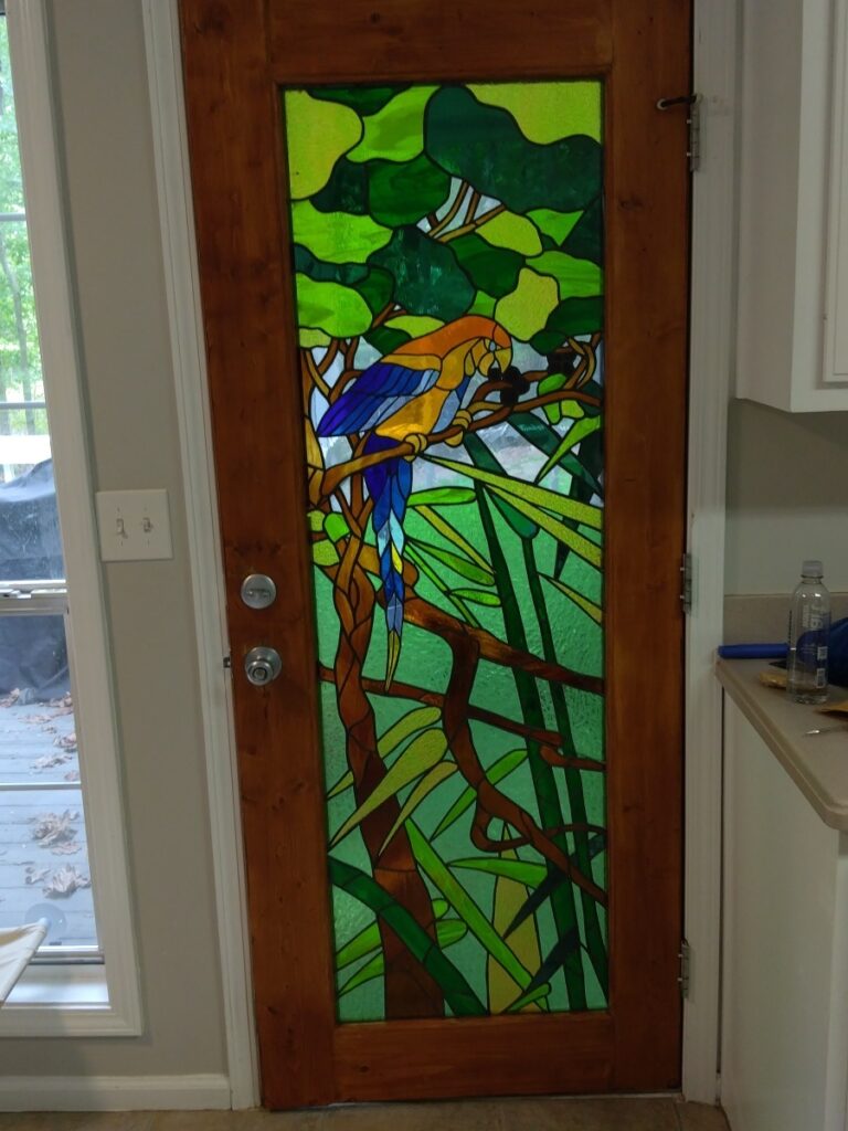 Historic Stained glass door