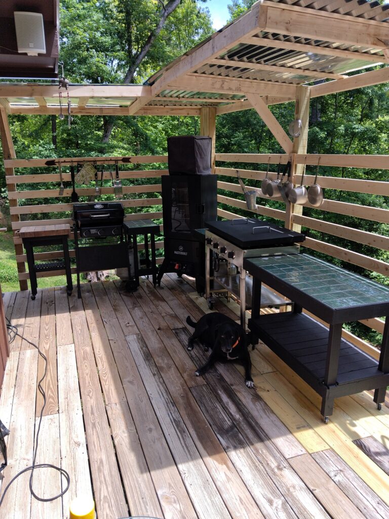 Our new outdoor kitchen!