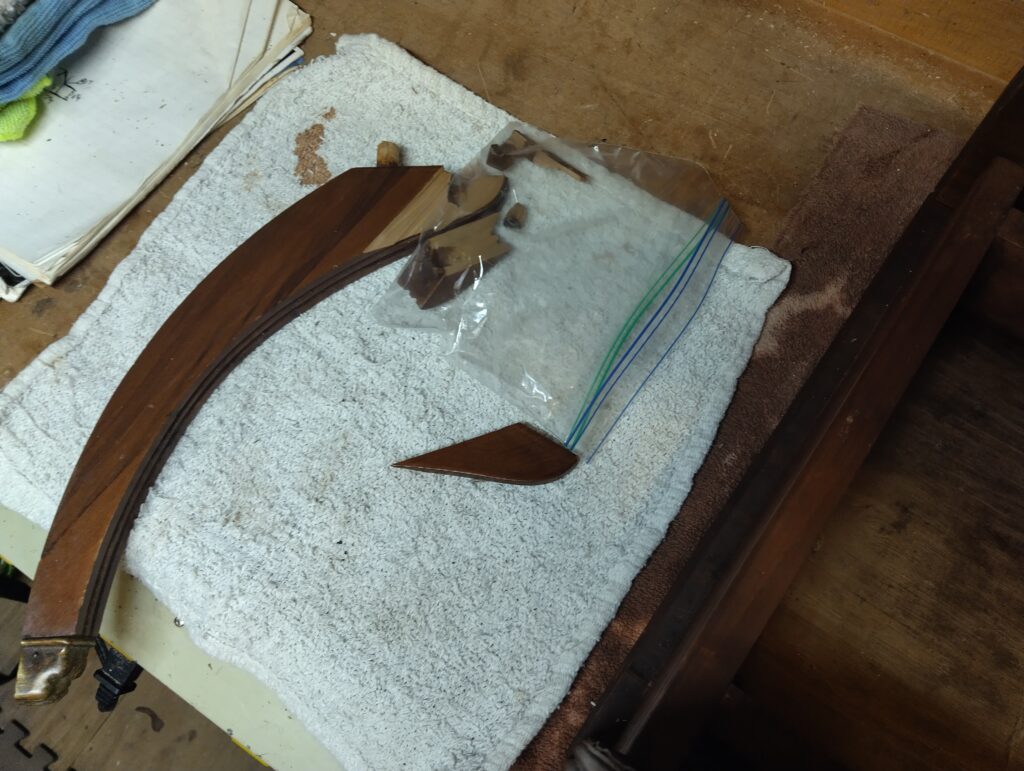Broken table leg. wow.