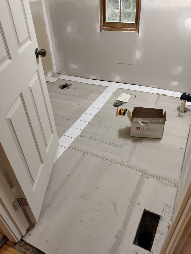 Getting the layout centered for the tile.