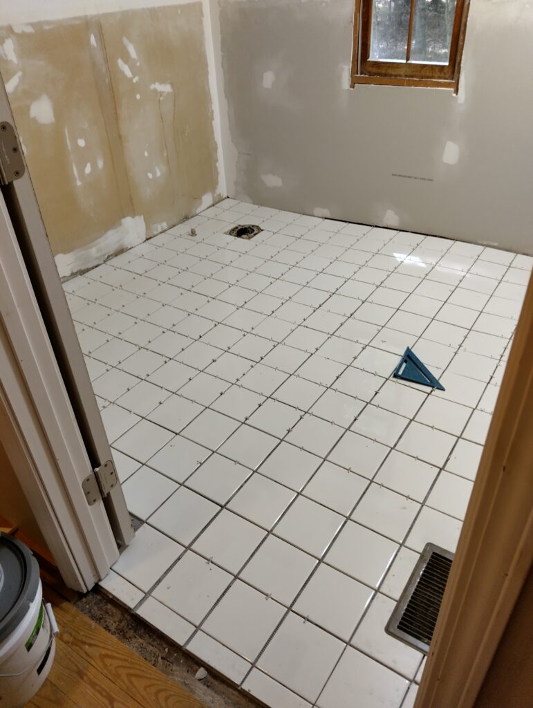 Ready for grout!