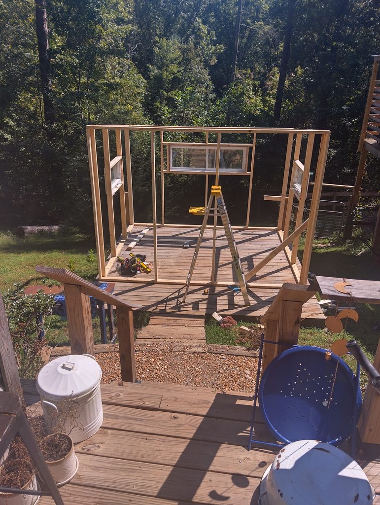 Front wall taking shape.